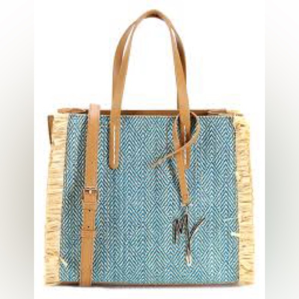 Manila Grace Feliss Small Fringed Handbag Green